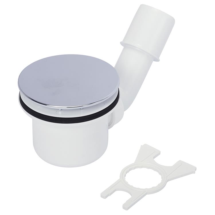 DOUCHEBAKAFVOER 90MM WIT SANIVESK