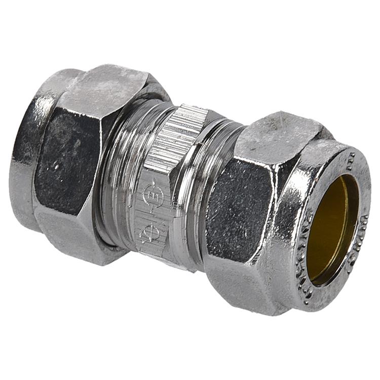 KNELKOPPELING 12X12MM CHROOM SV