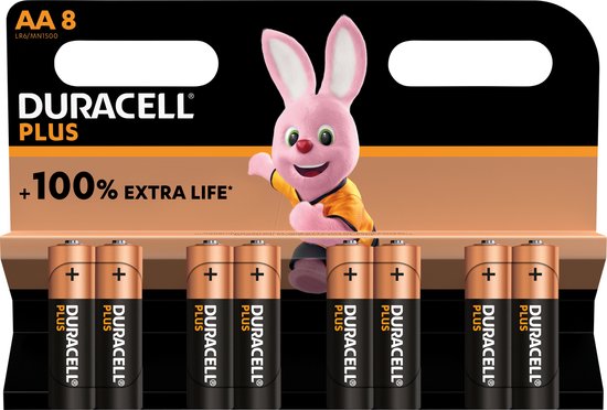 BATTERIJ DURA MULTIPACK 8X AA PLUS