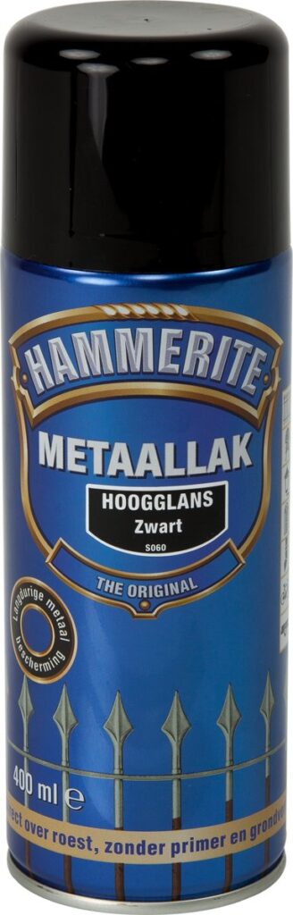 HAMMERITE 400ML ZWART SPUITBUS