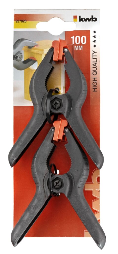 LIJMKLEMMEN 100MM 2ST. KUNSTSTOF