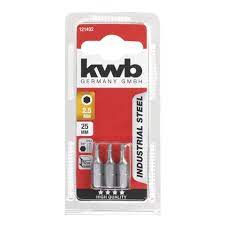 BITS 2.5MM ZESKANT 25MM 3 KWB 121402
