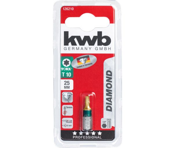 BITS T25 25MM DIAMOND KWB 126225