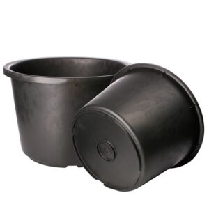 METSELKUIP 30 LITER ZWART