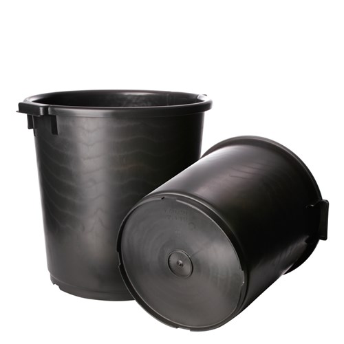 METSELKUIP  35 LITER ZWART 4351