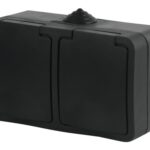 CONTACTDOOS SWD 2V VERTICAAL ZWART