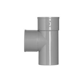 PVC T-STUK 2XLM 90GR  75MM GRI