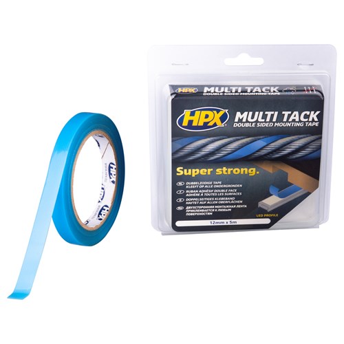 DUBBELZ.TAPE MULTI-TACK 12MM 5M TRANS