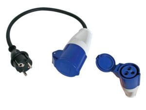 VERLOOPKABEL 40CM STEKKER/CEE CONTRA