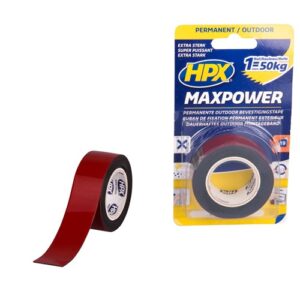 BEVESTIGINGSTAPE MAX POWER ZWART 1.5M