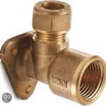 MUURPLAAT KNEL 15MM X 1/2 MESSING SV