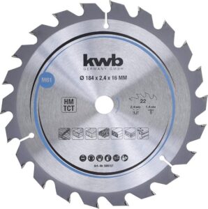 CIRKELZAAGBLAD 184X16MM 22T KWB