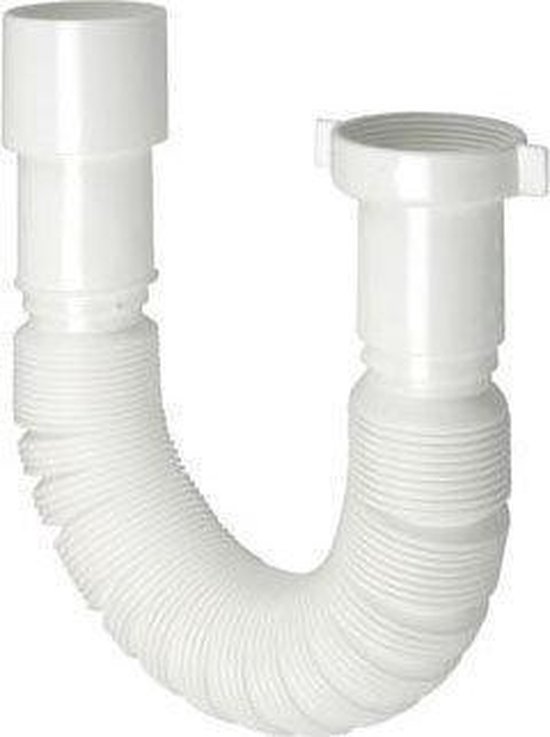 SIFON 6/4X40MM WIT FLEXIBEL SV