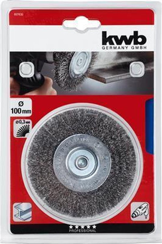 SCHIJFBORSTEL STAAL 100G KWB 607430