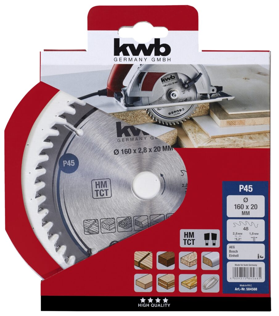 CIRKELZAAGBLAD 160X20MM 48T KWB