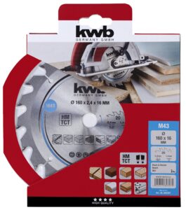 CIRKELZAAGBLAD 160X16MM 20T KWB