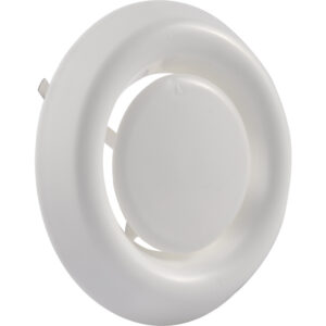 ROOSTER AFSLUITBAAR ROND 100/125 WIT