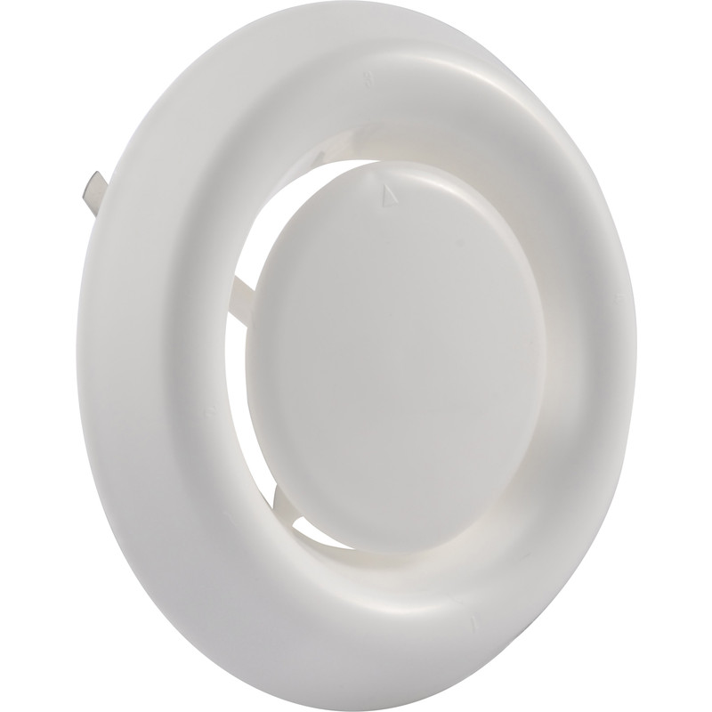 ROOSTER AFSLUITBAAR ROND 100/125 WIT