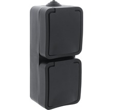 CONTACTDOOS SWD 2V VERTICAAL ZWART