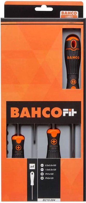 SCHROEVENDR.SET BAHCO 4D. B219.004