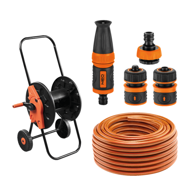 SLANGWAGEN KST + 30M SLANG + SPUITSET