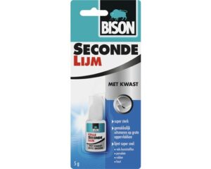 SECONDENLIJM MET KWAST 5GR BISON