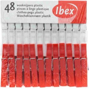 WASKNIJPERS KUNSTSTOF 48 STUKS