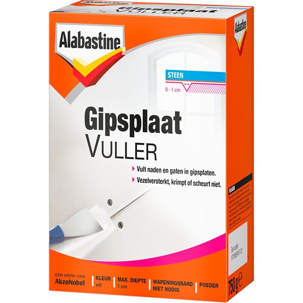 GIPSPLAATVULLER  750 GRAM