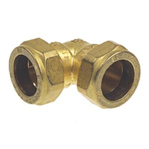 KNELKNIE 15X15MM MESSING SANIVESK