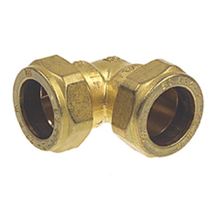 KNELKNIE 15X15MM MESSING SANIVESK