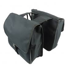 FIETSTAS DUBBEL ZWART DRESCO