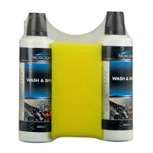 WASH & SHINE 2X500ML + SPONS PROTECTO