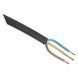 RUBBER KABEL GLAD 3X2.5 ZWART 50M