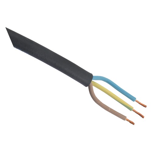 RUBBER KABEL GLAD 3X2.5 ZWART 50M