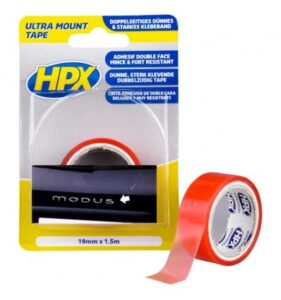 BEVESTIGINGSTAPE TRANSP. 19MM 1.5M