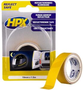 REFLECTERENDE TAPE GEEL 18MM 150CM