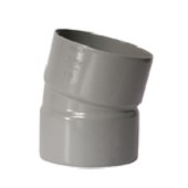 PVC BOCHT 2XLM 15GR 125MM GRIJ