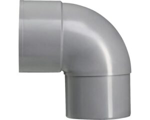 PVC BOCHT M/VJ  87GR  60MM GRIJS