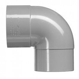 PVC BOCHT M/SP 87GR 100MM GRIJ