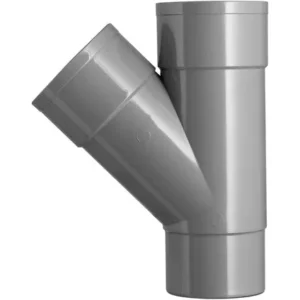 PVC T-STUK  60MM VERJ 45GR GRIJS HWA