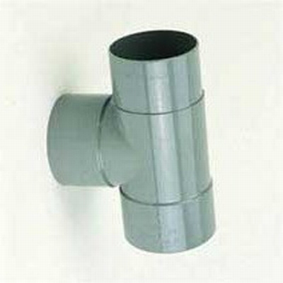 PVC T-STUK MVJ 87GR 100MM GRIJS