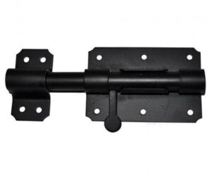 PLAATGRENDEL ZWAAR 100X80MM ZWART