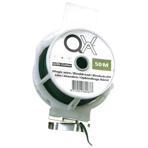 BLOEMDRAAD + MES 0.4MM 30M GROEN