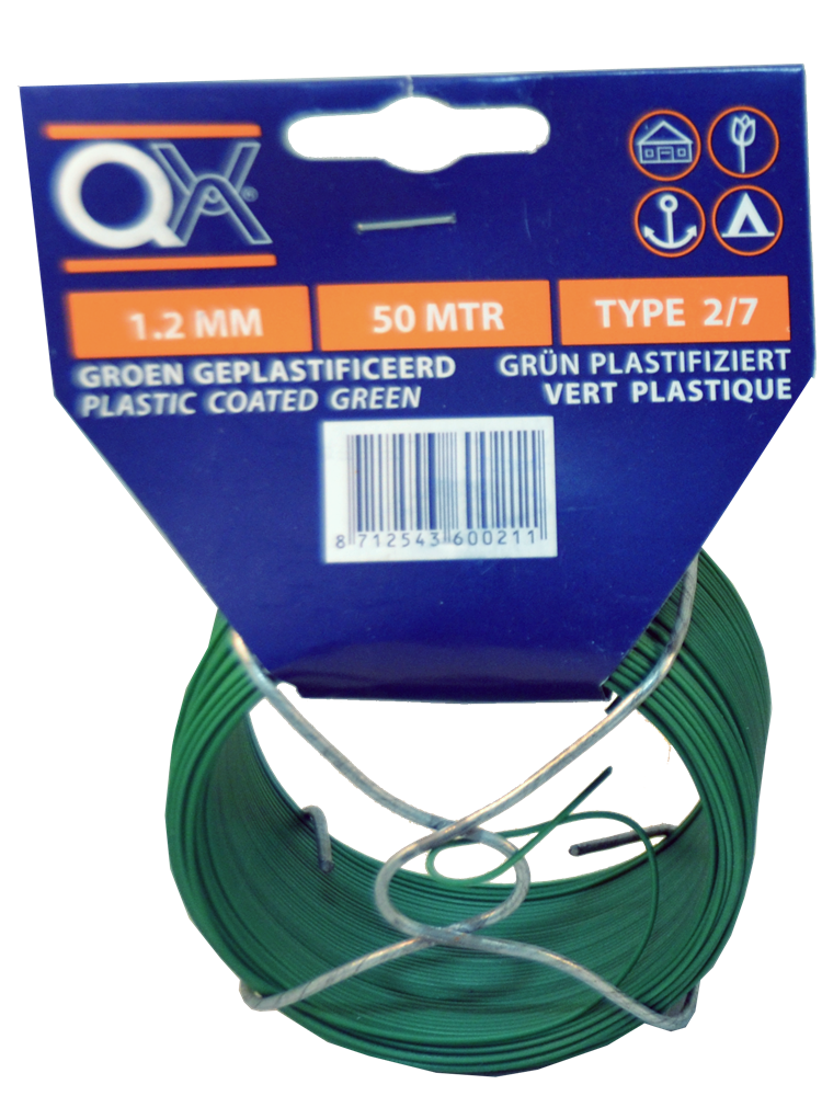 IJZERDRAAD 4-GROEN 1.4MM SPOEL 20M