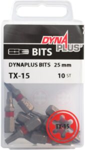 SCHROEFBIT  25MM T15 DYNAPLUS 10ST