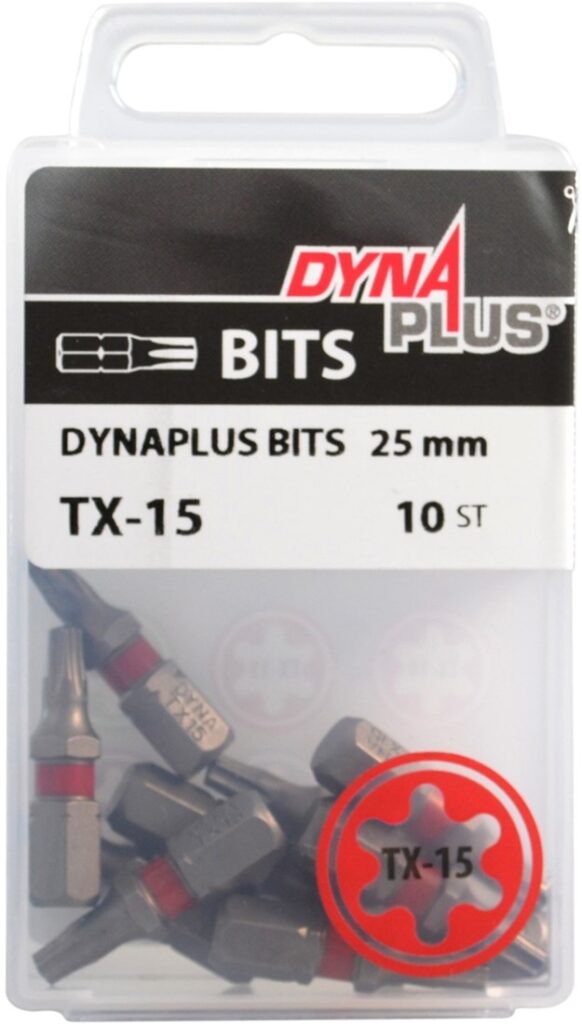 SCHROEFBIT  25MM T15 DYNAPLUS 10ST