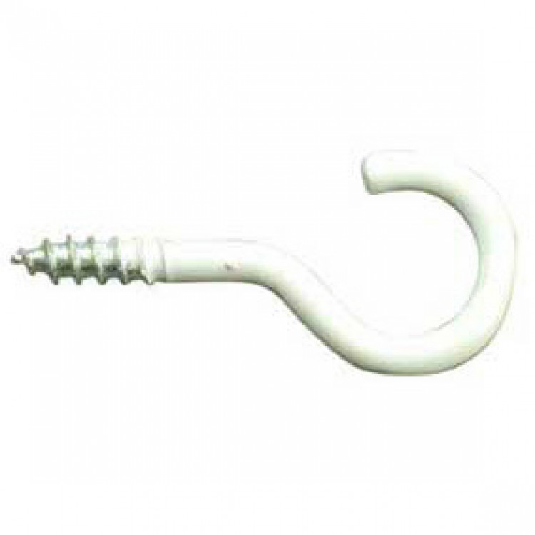 SCHROEFHAAK WIT 50MM  HOME-FIX