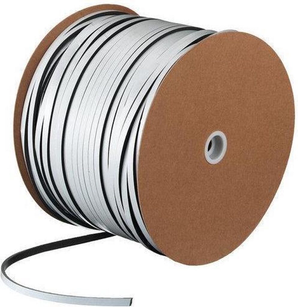 GLASBAND GRIJS 9X3MM ROL 400M ILLBRUC