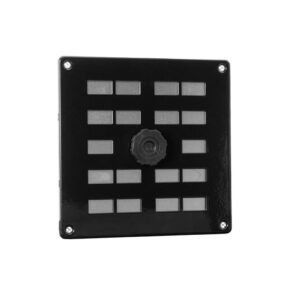 SCHUIFROOSTER 200X200MM ZWART ALU