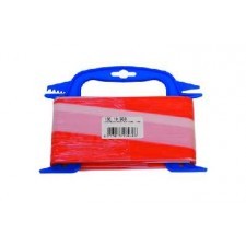 AFZETBAND 80MM 100M ROOD/WIT